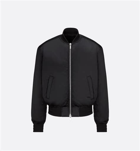 dior and peter doig bomber jacket|DIOR AND PETER DOIG Bomber Jacket Black Technical Satin.